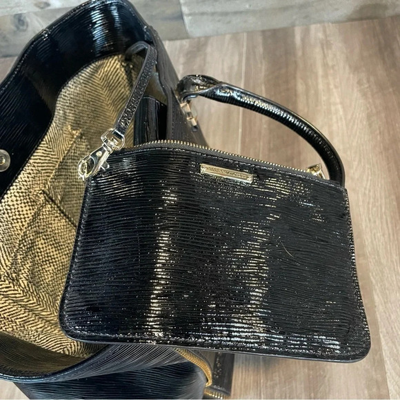 Rebecca Minkoff Bag Purse • Black Patent Tote - Picture 6 of 9